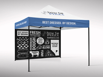 Tent design fresh graphic design illustration pizza restaurant restaurant branding slice tent