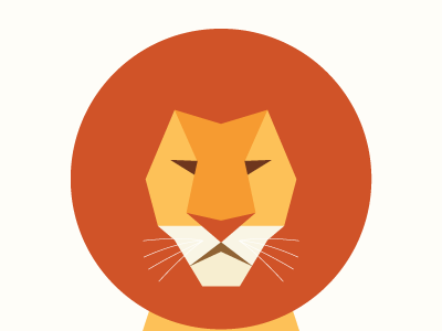 365 Illustrations: Lion 365 illustration lion minimalist