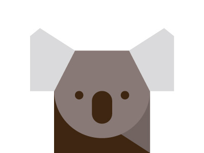 Koala Bear animal illustration koala bear minimalist wildlife zoo