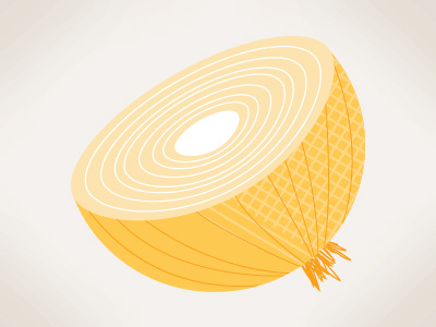 Onion illustration layers minimalism onion raw rings slice vector vegetable