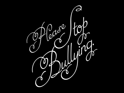 Stop Bullying anti bullying bullying mark typography