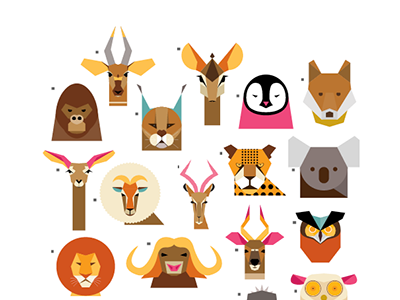 Alphabet alphabet animals illustration mammals poster