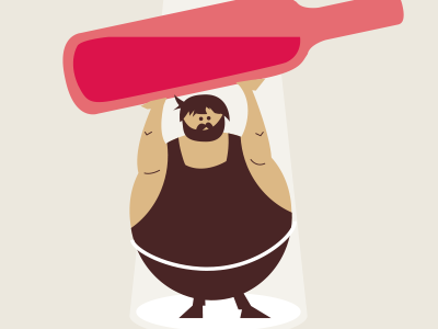 Strongest Man character circus illustration jagnagra strongest man vector wine