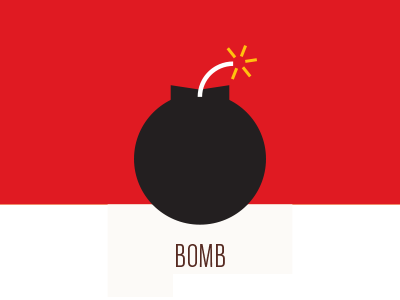 Explosive - Hot Sauce black bomb fire flame fuse hot sauce ignite illustration jag nagra page 84 design smoke spark spicy vector