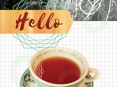 My Bold Friend abstract digital art free illustration tea cup