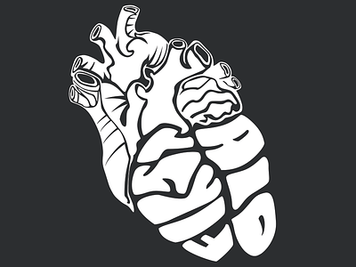 Anatomical Heart Illustration: Musician Logo anatomical heart heart illustration logo