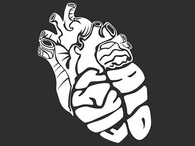 Anatomical Heart Illustration: Musician Logo