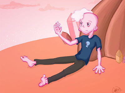 "In My Head" ft. Pink Lars characters illustration lars steven universe