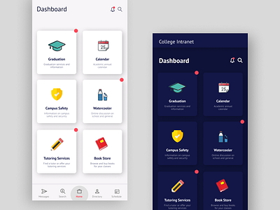 School Dashboard college dashboard education school