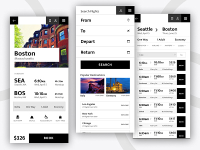 Flight Travel App airplane app flight hustle mobile product travel travel app ui. ux