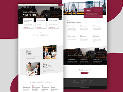 Corporate landing page corporate interface landing page ui ux design website website builder