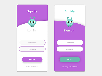 Sign up - Daily UI 001 01 daily ui dailyui design mobile mobile app product sign in sign up wireframe