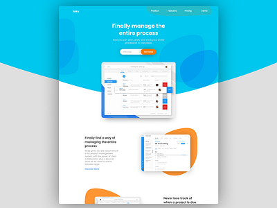 Landing Page - Daily UI Day 003 app daily ui dashboard design interface landing page product sass ui design ui ux design ux design uxui