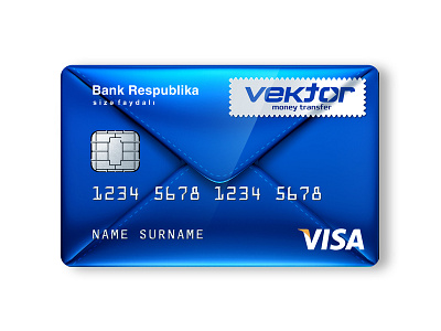 Vector Card bank card finance money transfer