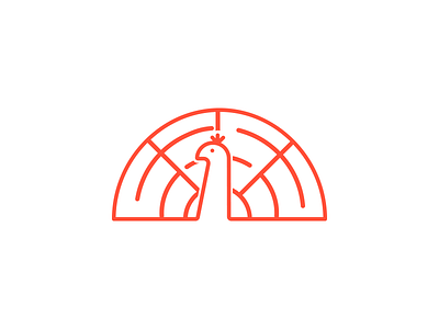 Peacock animal branding design icon identity logo mark minimal minimalist simple symbol