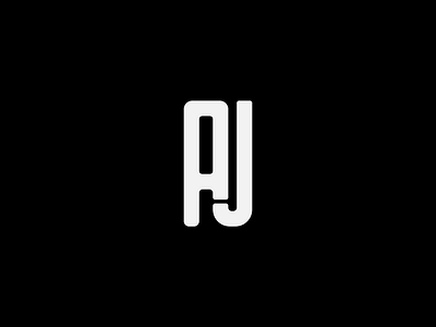 AJ Monogram brand icon identity logo mark monogram simple symbol typography