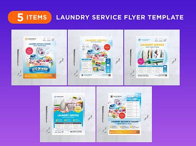 Laundry Flyer advertisement advertising branding business clean commercial corporate corporate business flyer flyer flyer design