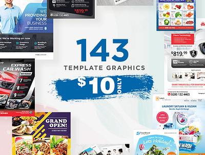 Template Pack Promo 10 USD advertisement advertising agency branding business commercial corporate corporate business flyer design flyer