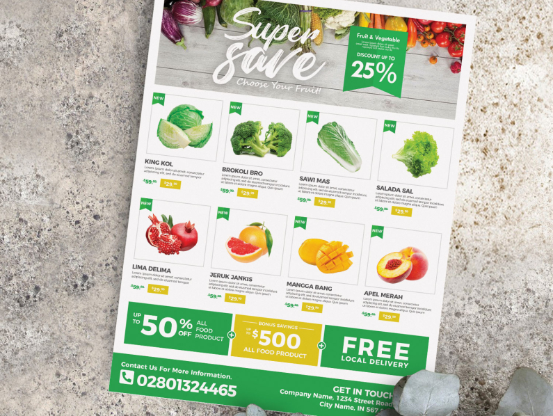 Supermarket Flyer Template by Muhammad irvan on Dribbble