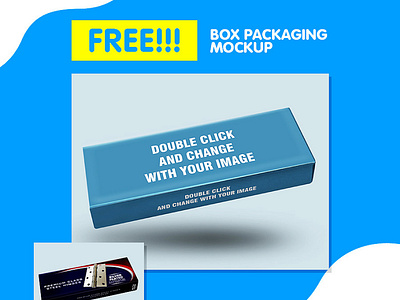 FREE - Clean Box Packaging Psd Mockup