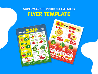 Supermarket Promotion Flyer Bundle advertisement corporate corporate business flyer flyer