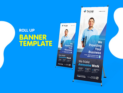 Corporate Roll Up Banner advertisement corporate corporate business flyer flyer