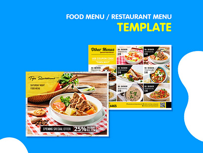 Restaurant Menu - Food Menu Flyer advertisement business corporate corporate business flyer flyer