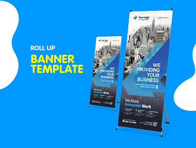 Corporate Roll Up Banner advertisement business corporate corporate business flyer flyer