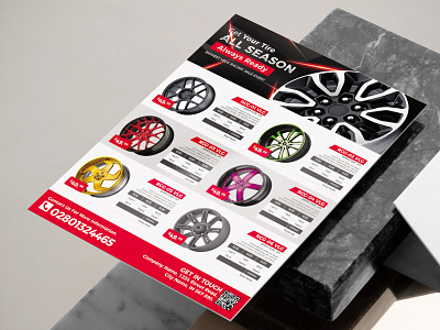 Car Wheel Product Flyer