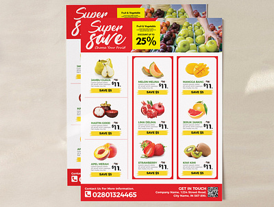 Supermarket and Grocery Catalog Flyer For Promotion of Your Bus advertisement business corporate corporate business flyer flyer