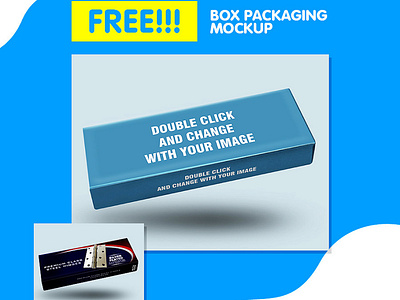 Clean Box Packaging Psd Mockup  Template