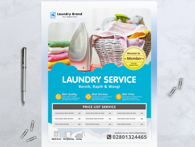 Laundry Services Flyer - Business Flyer By Muhammad Irvan On Dribbble