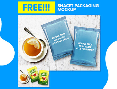 Clean Packaging Sachet Mockup Psd Template advertisement business corporate corporate business flyer flyer