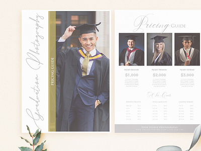 Printable Price Guide Graduation Photography Template By Muhammad Irvan On Dribbble