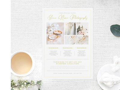 Printable Price Guide Wedding Photography Template advertisement advertising branding business business flyer corporate corporate business flyer design flyer flyer design