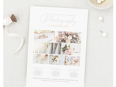 Printable Price Guide Wedding Photography Template