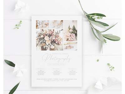 Printable Price Guide Wedding Photography Template advertisement advertising branding business business flyer corporate corporate business flyer design flyer flyer design