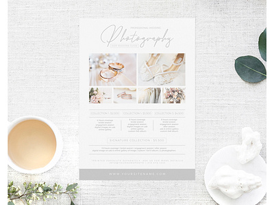 Printable Price Guide Wedding Photography Template advertisement advertising branding business business flyer corporate corporate business flyer design flyer flyer design