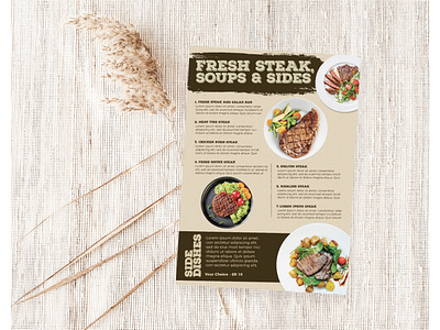 Printable Food Menu Template advertisement advertising branding business business flyer corporate corporate business flyer design flyer flyer design