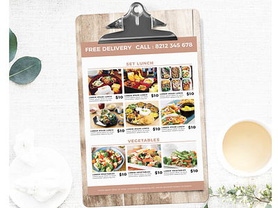 Printable Food Menu Template