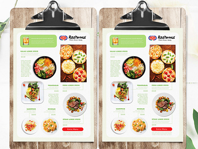 Printable Food Menu Template advertisement advertising branding business business flyer corporate corporate business flyer design flyer flyer design