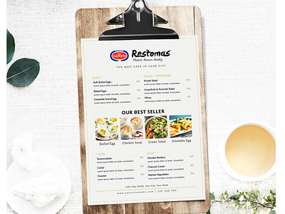 Printable Food Menu Template advertisement advertising branding business business flyer corporate corporate business flyer design flyer flyer design