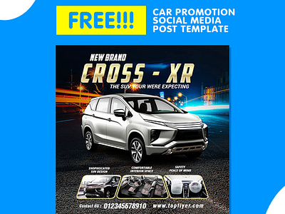 Free Download Car Promotion Digital Marketing Template car marketing