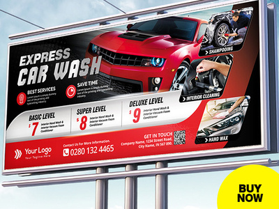 Car Wash Billboard Template