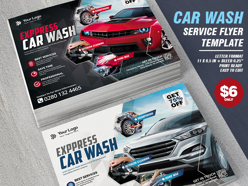 Car Wash Flyer Template By Muhammad Irvan On Dribbble