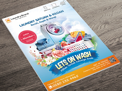 Laundry Flyer advertisement advertising agency brochure template business clean cleaner clothes clothing corporate business flyer design dry fashion flyer flyer template illustration laundy logo magazine vector