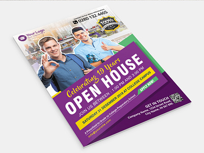 Business College Flyer advertisement advertising agency back to school banner ads branding brochure template business clean college basketball college flyer commercial corporate corporate business flyer education flyer flyer illustration logo school flyer vector