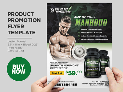 Nuttrition Product Promotion Flyer ads ads flyer advertisement advertising branding catalog commercial corporate business flyer design fitness flyer premium flyer product flyer promotion flyer sale flyer
