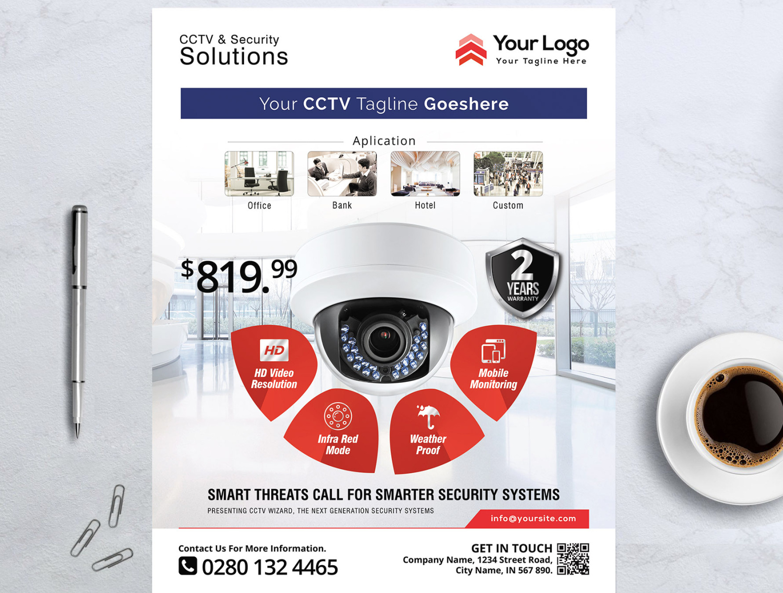 Product Flyer CCTV Promotion Flyer Template By Muhammad Irvan On Dribbble