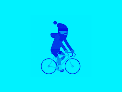 hipsterism animation beanie beard bike cycle fixie hipster illustration wheelie